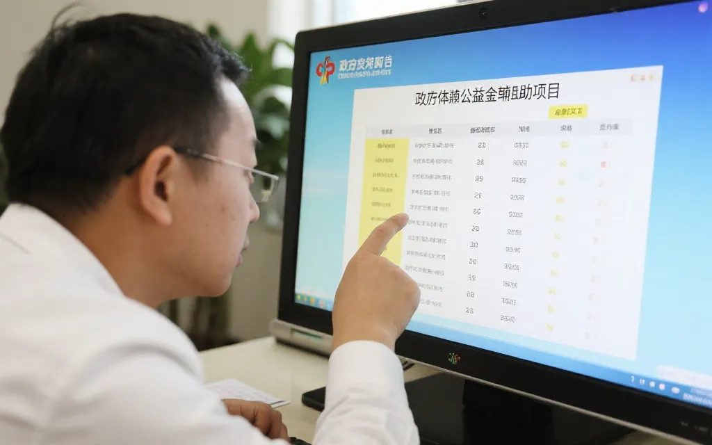 市民查阅政务公开平台上的彩票公益金资助项目列表